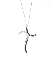 Collana Promesse Donna in Oro bianco Diamante 0.05 Ct CRP36 - CRP36